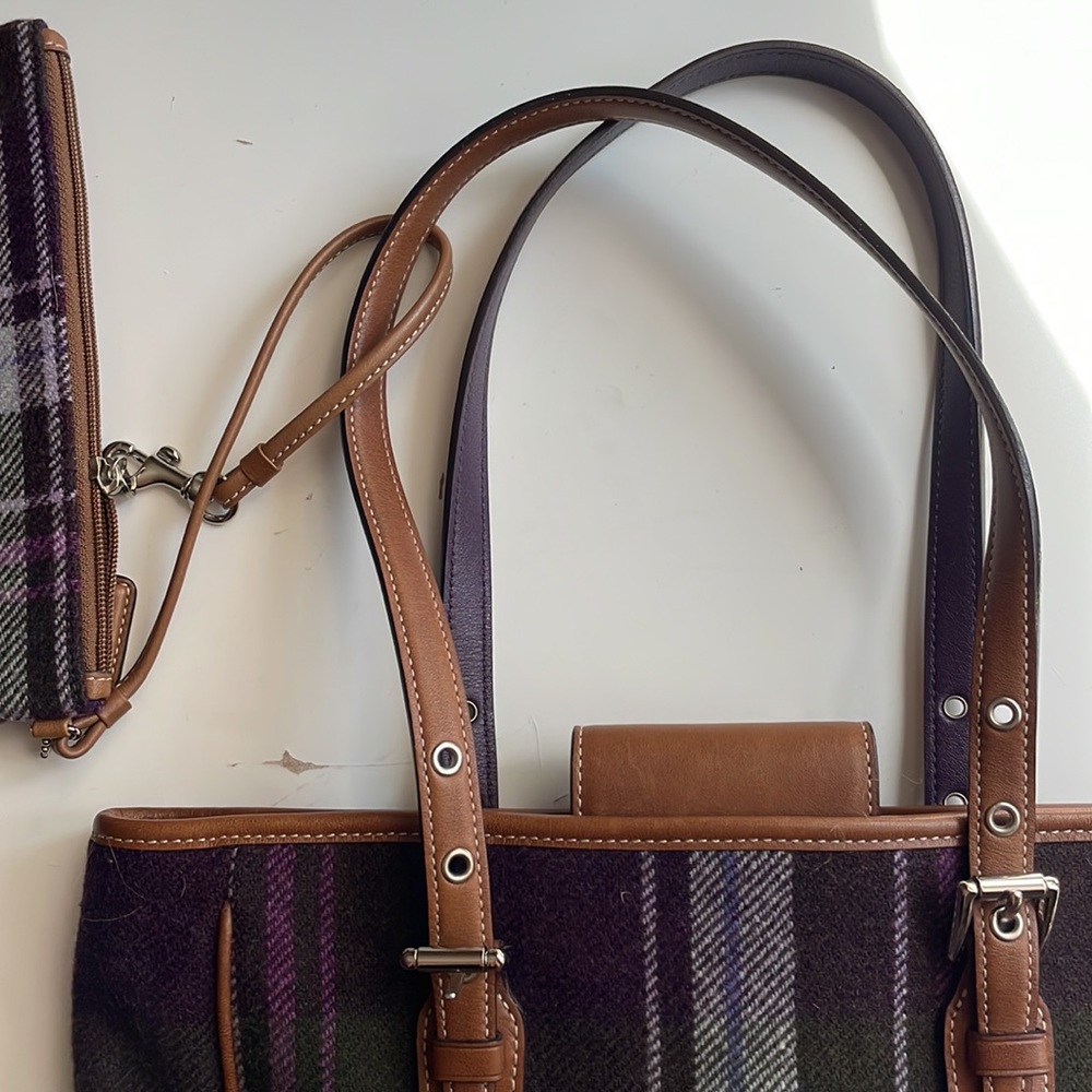Plaid is Rad Coach purse and wristlet! - Picture 7 of 10